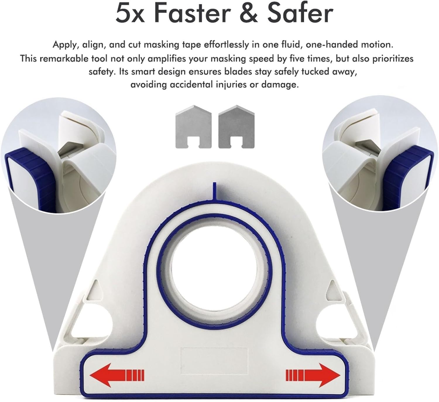 Tape Applicator, Masking Master Tape Dispenser with Scraper, Masking Paint Tape Applicator Set for Painting Trim, Wall and Floor Painting