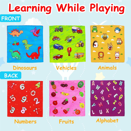 Thremhoo Baby Toys 3 4 5 6 7 8 9 12 Month Old Montessori Tissue Box Toys for Babies Infants 0-6 6-12 Months Sensory Educational Crinkle Toy Developmental Gift for 1 2 Year Old Boys Girls Toddlers