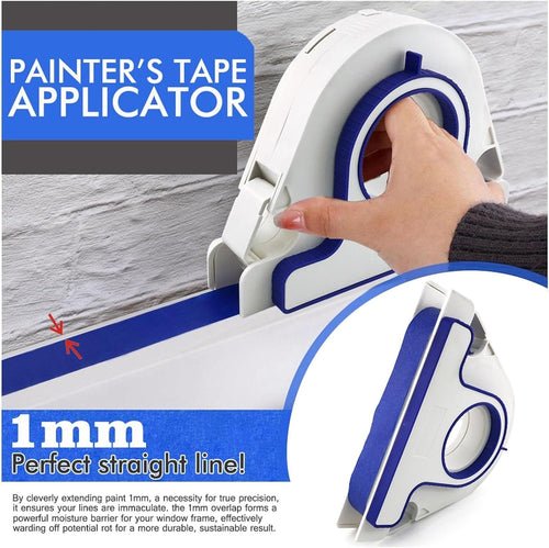 Tape Applicator, Masking Master Tape Dispenser with Scraper, Masking Paint Tape Applicator Set for Painting Trim, Wall and Floor Painting